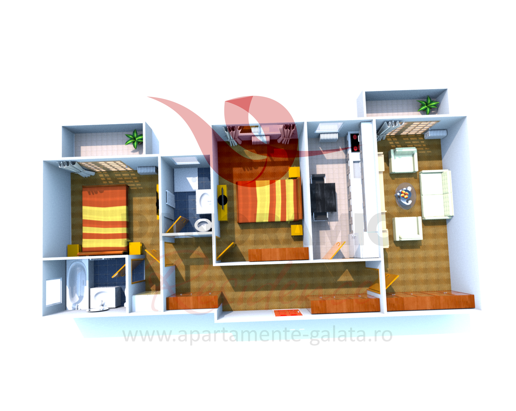 Apartament 3 camere tip B